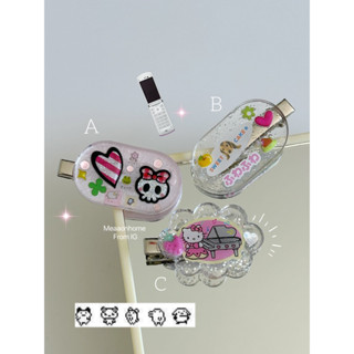 Sanrio Sanx Kamio Ribon Magazine hair clips, handmade with love &lt;3 กิ๊บหนีบผม