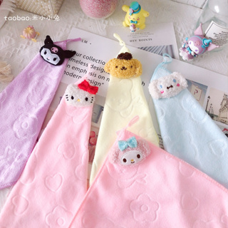 {พร้อมส่งในไทย} ผ้าเช็ดมือ ผ้าเช็ดโต๊ะ ผ้าเช็ด ไมโครไฟเบอร์ sanrio