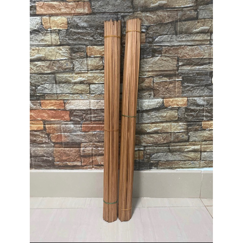 ซี่กรงนก ซี่ไม้ไผ่รมควัน ยาว 21 นิ้ว 3 มิล