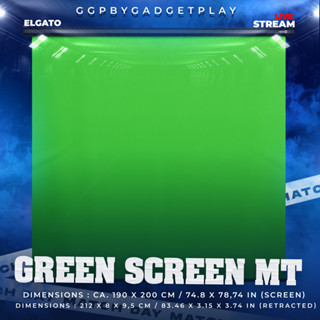 [กรุงเทพฯ ด่วน 1 ชั่วโมง] Elgato Green Screen MT - Mountable Chroma Key Panel for Background Removal, Auto-locking