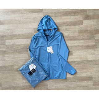 ☀Uniqlo Jacket hood กัน uv AIRism☀ ►สีฟ้า◄