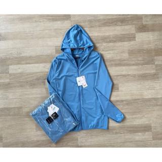 ☀Uniqlo Jacket hood กัน uv AIRism☀ ►สีฟ้า◄