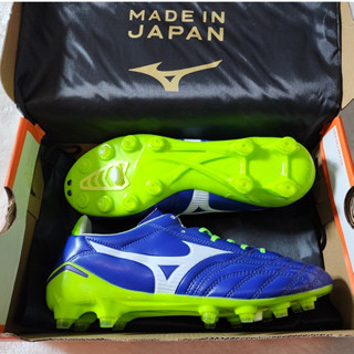 รองเท้า สตั๊ด ฟุตบอล มิซูโน่ Mizuno Morelia Neo MD หนังวัวแท้ ฟอกนุ่ม พิเศษ รุ่นท็อป ฟรี ของแถม ถุงผ้า + ดันทรง + กล่อง