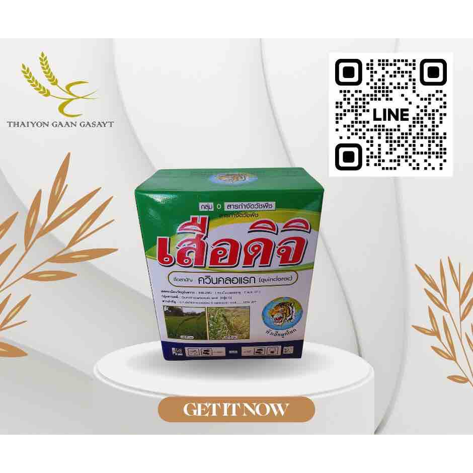 เสือดิจิ ควินคลอแรก สารกำจัดวัชพืชชนิดเจาะจง หัวเสือลูกโลก ขนาด 250 กรัม