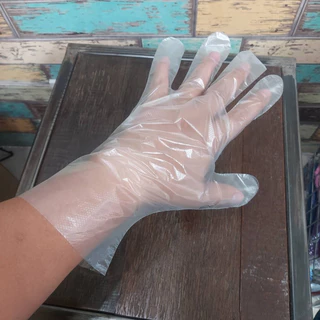 ถุงมือพลาสติกยาว หยิบอาหาร รักษา​ความสะอาด