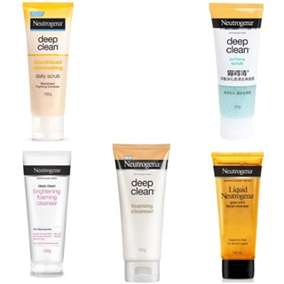 NEUTROGENA Deep Clean(100 g) นูโทรจีนา ดีพ คลีน โฟมมิ่ง คลีนเซอร์ มี 5 สูตร