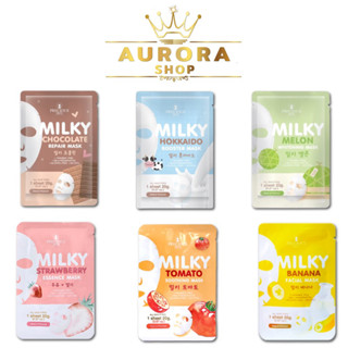 แผ่นมาส์กหน้าเพรชเชิส สูตรมิลค์กี้ 6 สูตร Precious 6 Milky sheet mask set