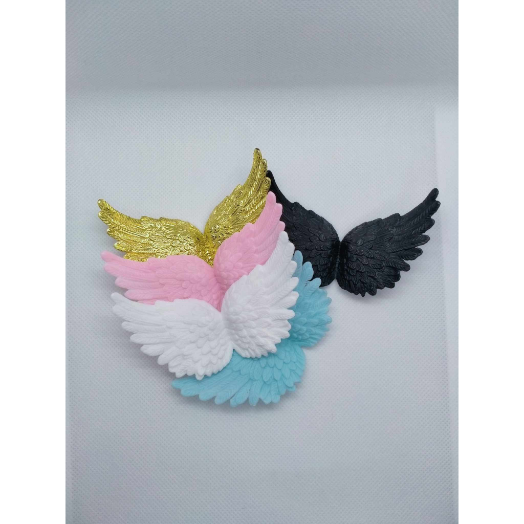 พร้อมส่ง ปีกนางฟ้า (Angel wing) พลาสติก 5 สี สำหรับตกแต่ง แบบเลือกสี 1 ชิ้น และแบบชุด