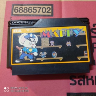 ตลับแท้ Mappy Famicom สภาพดี ใช้งานได้ปกติ สินค้าดี ไม่มีย้อมแมว แฟมิคอม นินเทนโด