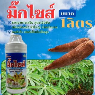 มิ๊กไซส์ 1ลิตร ธาตุอาหารเสริมสูตรเข้มข้น เพิ่มขนาดหัว หัวใหญ่ น้ำหนักมาก ลงหัวไว เปอร์เซ็นต์แป้งสูง