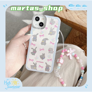 ❤️ส่งของขวัญ❤️ เคสไอโฟน 11 12 13 14 Pro Max กระต่าย พื้นผิวกระจก ความนิยม การ์ตูน แฟชั่น Case for iPhone สาวน่ารักหัวใจ