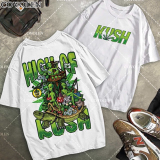 Kush Graphic Fashion T Shirt Mens Unisex White Casual T Shirt ขายดียอดนิยม