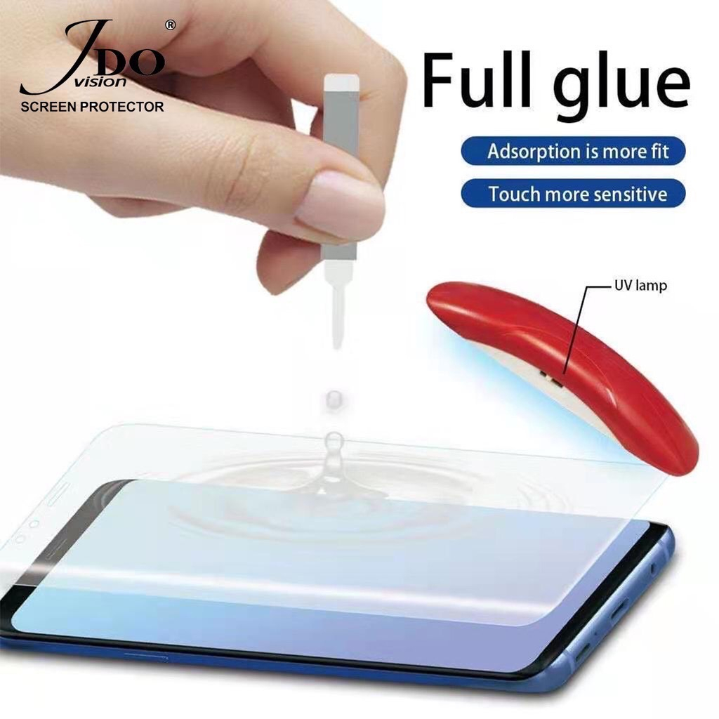 ฟิล์มกระจกเต็มจอกาวUV สำหรับOPPO Reno9 Reno10ProPlus Reno10 Reno10Pro Realme11Pro Realme10ProPlus พร้อมอุปกรณ์