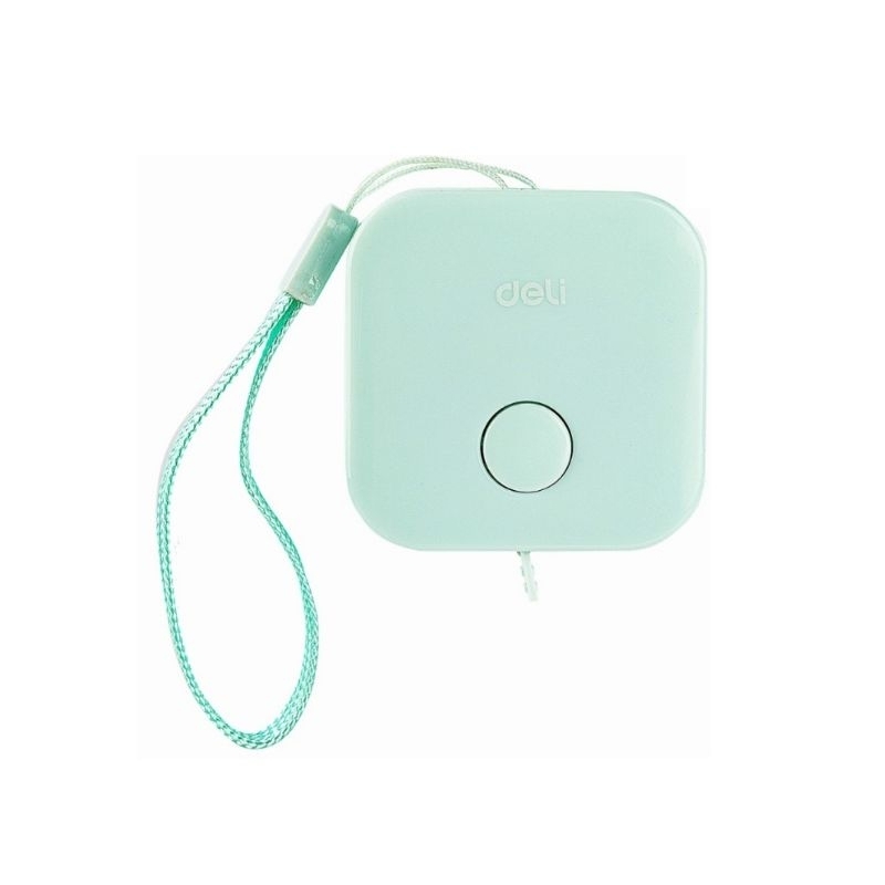 Deli สายวัดแบบตลับพกพา สีพาสเทล No.79650 ขนาด 1.5 เมตร ×7 มิลลิเมตร มีปุ่มกดม้วนเก็บสายอัตโนมัติ - รูปที่ 4