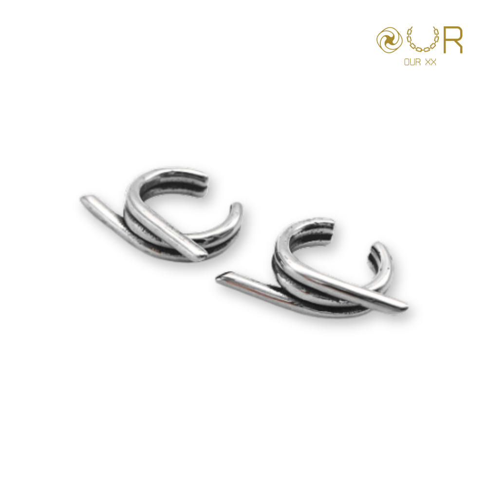 Our XX Spike Cuff ต่างหูหนีบ วัสดุไททาเนียมเกรดเครื่องมือแพทย์ (C023) ราคา ถูกที่สุด ดีลบีเคเค แกลเลอรีภาพที่ 5