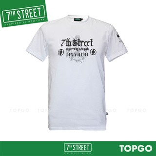 7th Street เสื้อยืด แขนสั้น แนวสตรีท รุ่น EST.1983 (ขาว) EST001 ของแท้