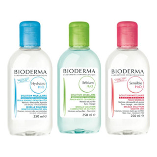 (☁️ของแท้/พร้อมส่ง) Bioderma H2O Cleansing Lotion ขนาด 500 ml. สีชมพู / สีเขียว / สีฟ้า ไบโอเดอม่า คลีนซิ่ง วอเตอ