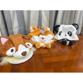 หมวกกันหนาว หมวกหัวสัตว์ หมวกคอสตูม หมวกหน้าสัตว์ หมวกแฟนซี ชิบะ หมีแพนด้า Panda Shiba