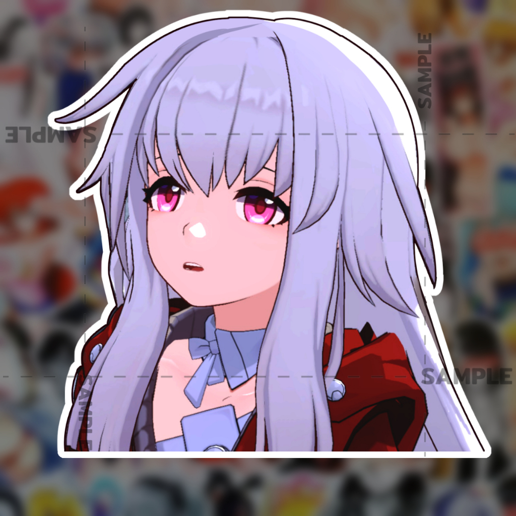 Clara honkai star rail สติ๊กเกอร์ 2 แผ่น สติกเกอร์ Honkai Game ตกแต่งโน๊ตบุ๊ค เกม Honkai