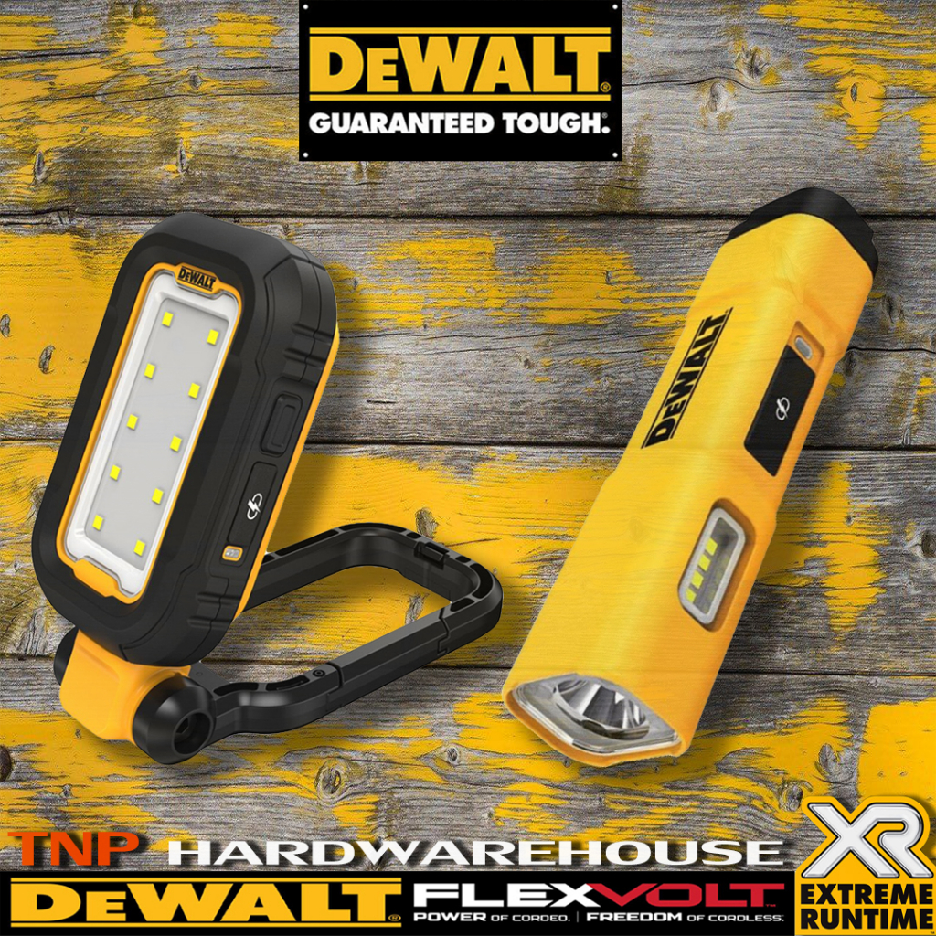 Dewalt ไฟฉายพกพาแบตเตอร์รี่ในตัว DCL182 DCL183