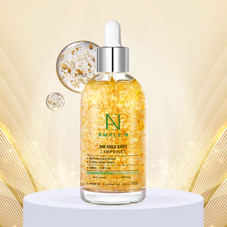แท้💯พร้อมส่ง Coreana Ample:N 24K Gold Shot Ampoule 100mL คืนความอ่อนเยาว์ให้ผิว
