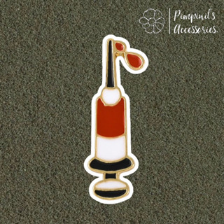 ʕ •ᴥ•ʔ ✿ พร้อมส่ง : เข็มกลัดลายเข็มฉีดยา | Syringe Enamel Brooch Pin.