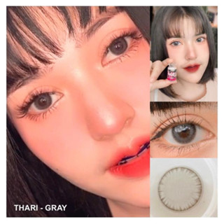 💋 สุดปัง มีค่าสายตา 💋 Wink Thari Gray Brown บิ๊กอาย สุดปัง คอนแทคเลนส์ รายเดือน มีอย แถมตลับฟรี เลนส์นิ่ม สวยปังมาก