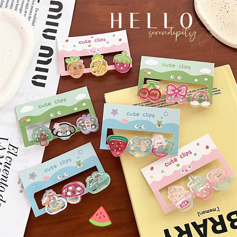 Cute 150 กิ๊บติดผม กิ๊บหนีบผมเล็ก 3 ชิ้น / แพ็ค