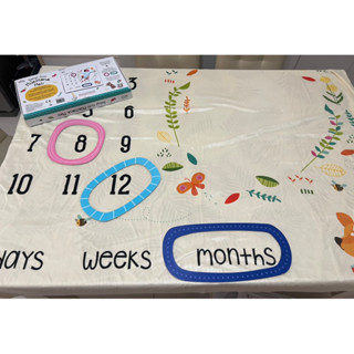 ของใหม่ Petite Boutique Baby Milestone Mat ผ้าห่มถ่ายรูปการเติบโตเด็กทารก .