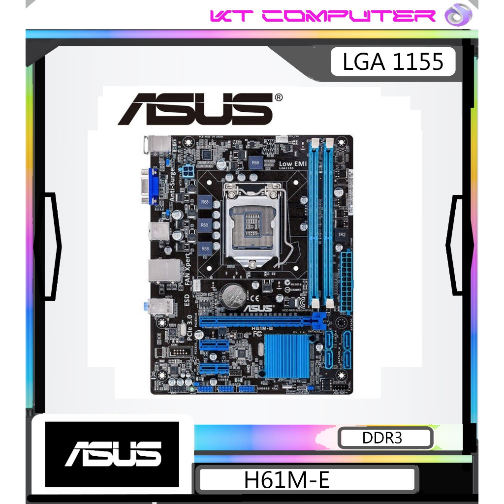1155/MAINBOARD/ASUS H61M-E/DDR3/GEN4