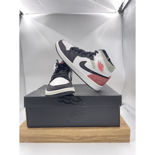 [ของแท้100%มือสอง]Jordan 1 Mid SE Union Black Toe(EUR42:26.5cm.)