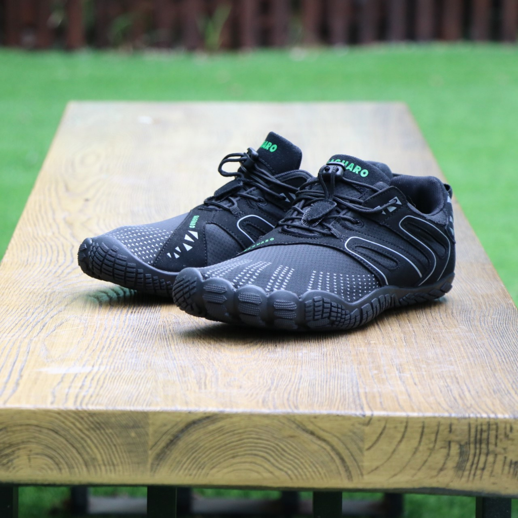 รองเท้ามินิมอล Saguaro เบาและนิ่มมากมาก barefoot shoes รองเท้าผ้าใบ Vitality สีดำ