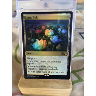 การ์ด MTG Lotus Field Foil Land Magic the Gathering EDH รุ่น Corr set M20 สภาพ Nm