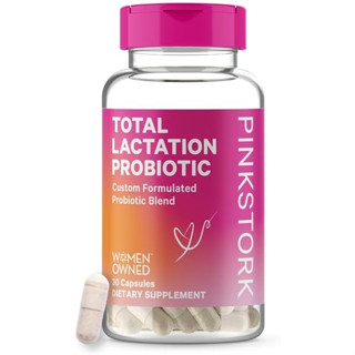 exp.12/25📌 Pink Stork Total Lactation Probiotic 30 capsules โปรไบโอติกสืสำหรับแม่ให้นม เสริมการย่อยอาหาร ระบบภูมิคุ้มกัน