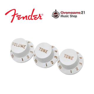 FENDER KNOB AM STRAT(SET OF 3) : F099-2035-000 ( สีขาว)