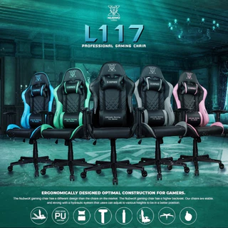 [มีของพร้อมส่ง‼️]NUBWO L117 GAMING CHAIR เก้าอี้เกมมิ่ง ปรับเอนได้สูงสุด 180 องศา มีหลากหลายสี ของแท้รับประกัน 1 ปี