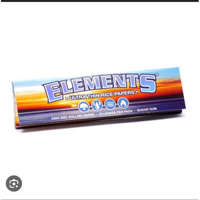 กระดาษ Elements Blue King Size 110mm Ultra Thin Papers พร้อมส่ง