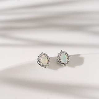 AR-Kang Collection***ต่างหู  Ethiopian Opal (เงินแท้92.5%)