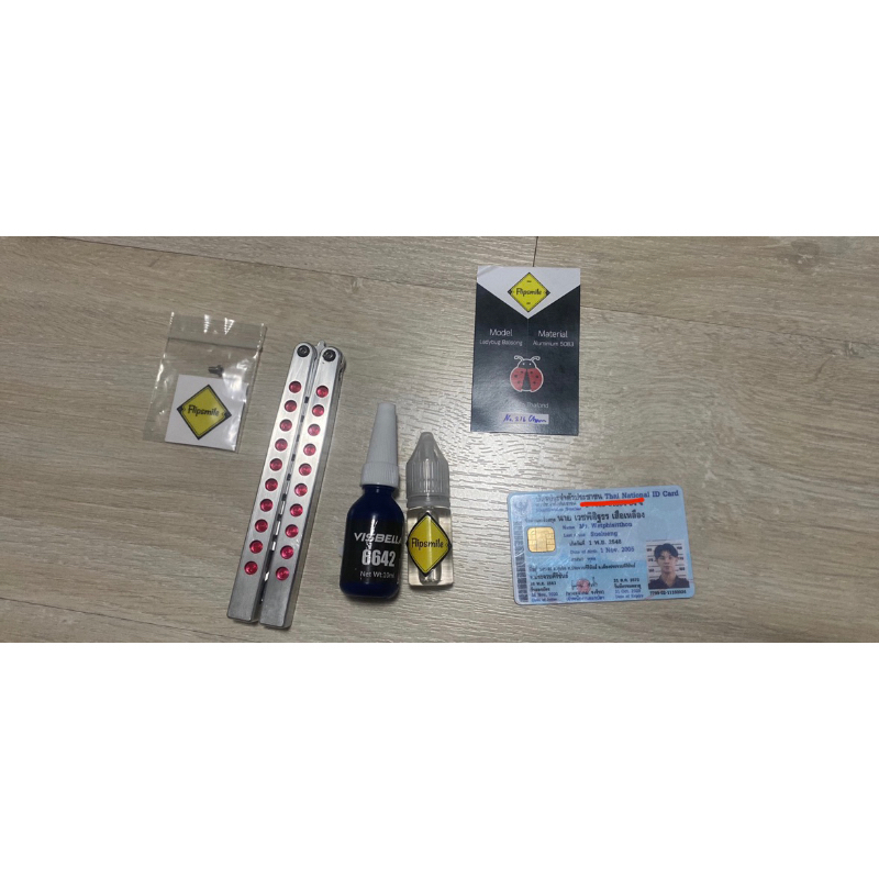 Balisong รุ่น ladybug งานของคนไทยflip smile มือ2