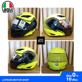 💥ผ่อน0%💥(หมวกกันน็อคเปิดคาง)AGV COMPACT ST MULTI VERMONT YELLOW FLUO-BLACK(Size:L)