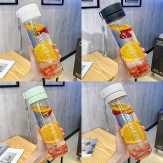 🌸พร้อมส่ง💨ขวดน้ำ600ML/800MLขวดพลาสติก ความจุขนาดให ญ่สไตล์สปอร์ต กระบอกน้ำดื่ม  กระบอกน้ำ มีที่จับ ขวดน้ำพกพาLZBOI