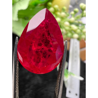 Lab Thai Ruby 13x18mm pear shape fine cutting 1 pieces