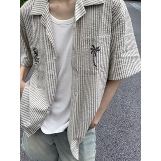 PAPA.XQ SUMMER TIME SHORT SHIRT 🏝️☀️(New! Summer collection ลายปักทั้งหมด✨)