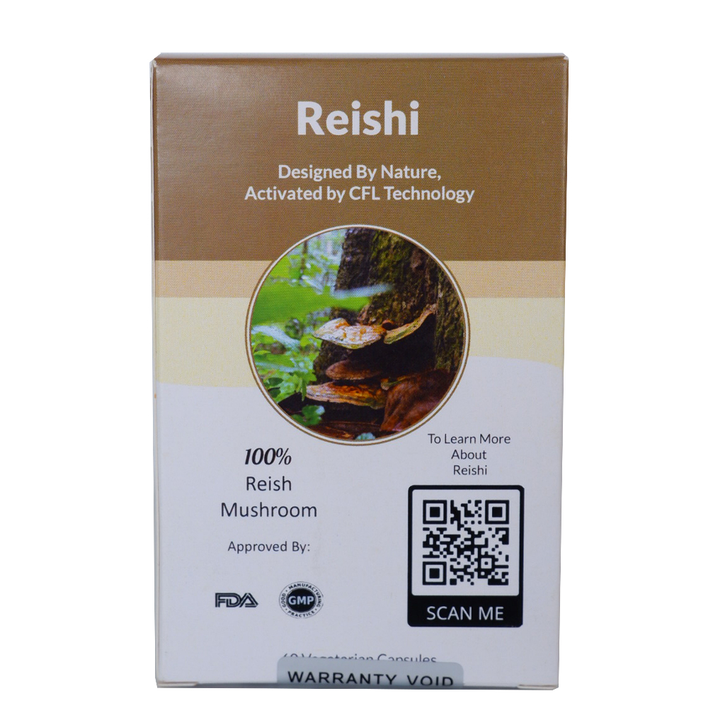 Thai Freeze Dry/ Reishi 60 Vegetarian Capsules 400mg / เห็ดหลินจือแคปซูล