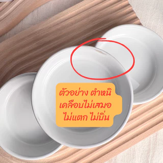 ถ้วยเซรามิคก้นแบน เกรดบี มีตำหนิน้อย ใช้งานได้ตามปกติ ถ้วยอาหารสัตว์เล็ก