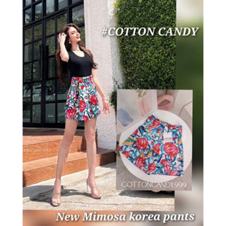 #COTTON CANDY 🍭กางเกงขาสั้นดอกแดง New Mimosa korea pants