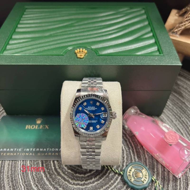 พร้อมส่ง✅ CC นาฬิกาข้อมือDatejust 31mm สำหรับผู้หญิง ระบบautomatic *สแตนเลสแท้ทั้งเรือน