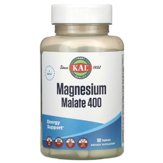 แมกนีเซียม มาเลท, KAL, Magnesium Malate 400, 90 Tablets