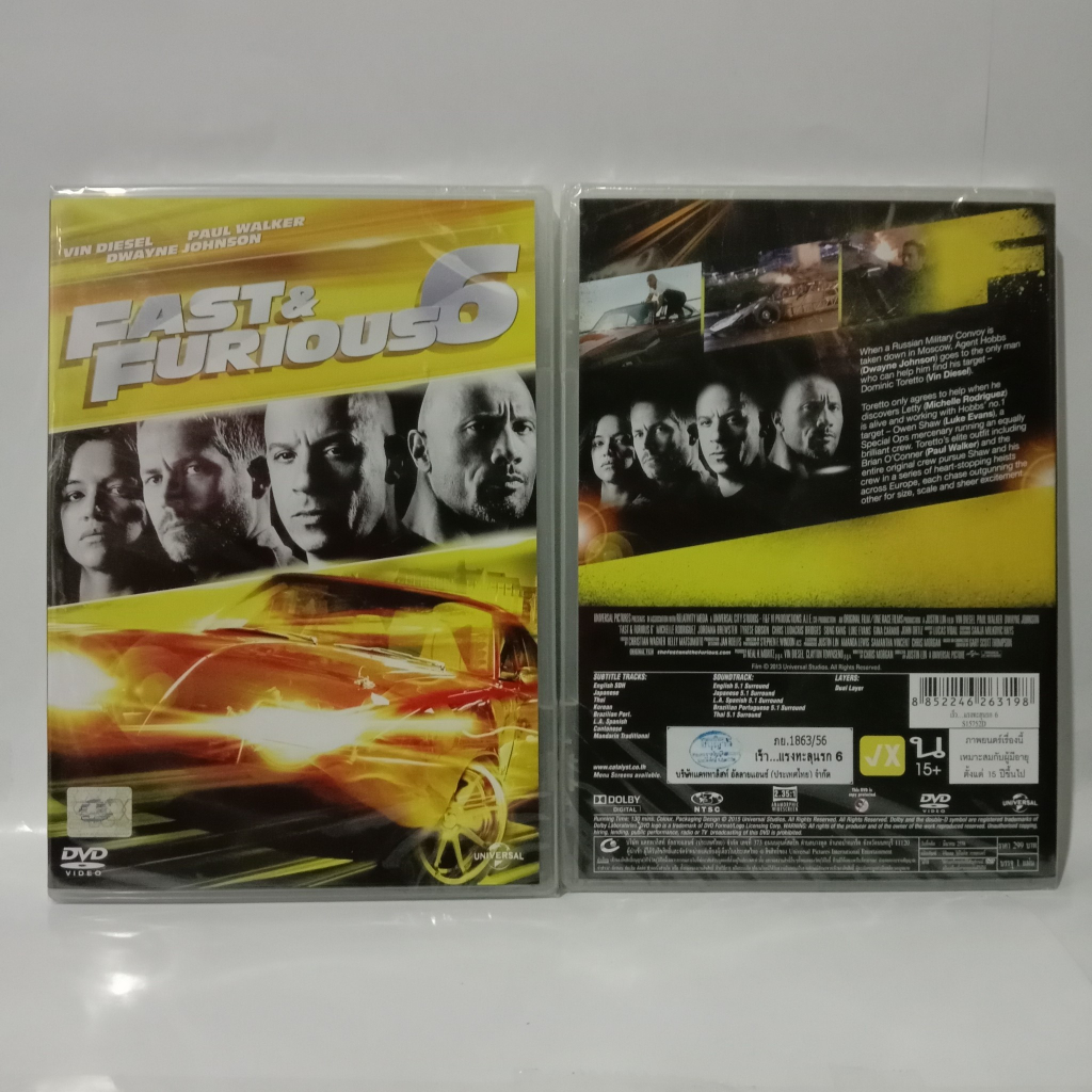 Media Play DVD Fast & Furious 6/ เร็ว...แรงทะลุนรก 6 (DVD)/ S15752D