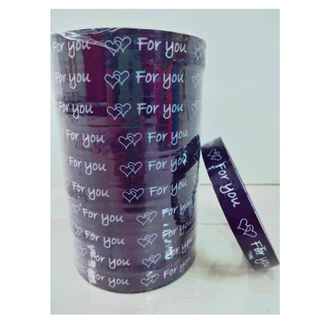 [ยกแถว 10ม้วน]เทป For you 15mm 45หลา แกน3นิ้วเทป For you หน้ากว้าง15มม ยาว 45หลา แพ็ค10ม้วน สุดคุ้ม🔥